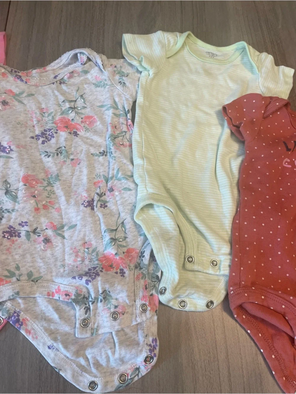 6 Month Baby Girl Onesie Bundle – 5 Piece Lot